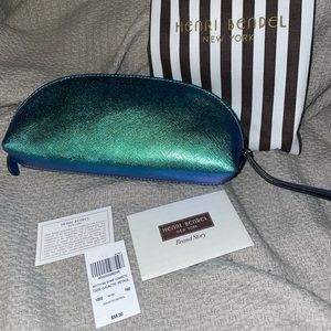 Henri Bendel Dome Cosmetic Case in Galactic Petrol NWT